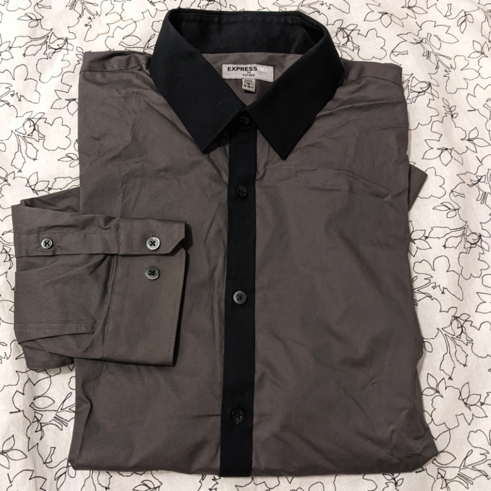 NWOT Express Men's 1MX Fitted Shirt